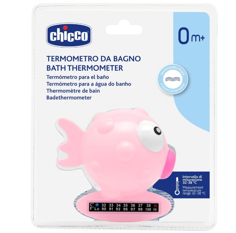 CHICCO TERMOMETRO DA BAGNO PER NEONATI - PESCIOLINO ROSA